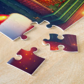 伝統的ヴィンテージスタイルクリスマスツリー ジグソーパズル (側面)