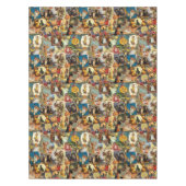 伝統的ヴィンテージハロウィンの切り離 テーブルクロス (正面)