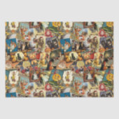 伝統的ヴィンテージハロウィンの切り離 薄葉紙 (正面)