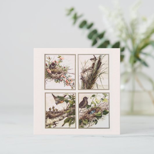 伝統的ヴィンテージビクトリアンクリスマス カード (スタンド正面)