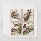 伝統的ヴィンテージビクトリアンクリスマス カード (正面)