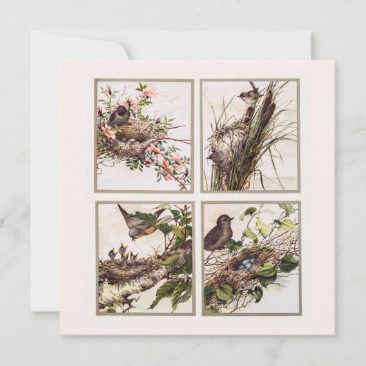 伝統的ヴィンテージビクトリアンクリスマス カード (正面)