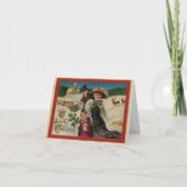 伝統的ヴィンテージビクトリアンクリスマス シーズンカード (正面)