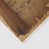 伝統的ヴィンテージ日本の女性ポートレート 薄葉紙 (詳細)