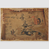 伝統的ヴィンテージ日本の女性ポートレート 薄葉紙 (正面)