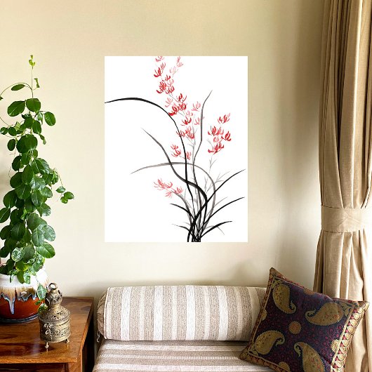 伝統的中国のアイリス – one キャンバスプリント