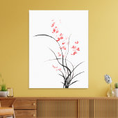 伝統的中国のアイリス – one キャンバスプリント (インサイチュ (リビング))