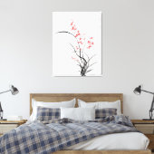 伝統的中国のアイリス – one キャンバスプリント (インサイチュ (寝室))