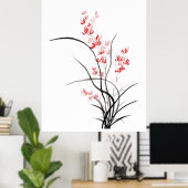 伝統的中国のアイリス – one ポスター (ホームオフィス)