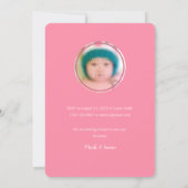 伝統的中国のベビー100日百日招待状 招待状 (裏面)