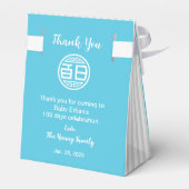 伝統的中国のベビー100日百日（青） フェイバーボックス (裏面サイド)