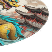 伝統的中国の中国の龍 カッティングボード (角)