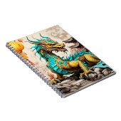 伝統的中国の中国の龍 ノートブック (右側)