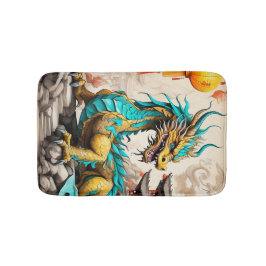 伝統的中国の中国の龍 バスマット