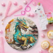 伝統的中国の中国の龍 ペーパープレート (パーティー)