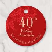 伝統的中国の結婚メッセージカード フェイバータグ (正面)