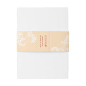 伝統的中国の結婚年 招待状ベリーバンド (裏面例)