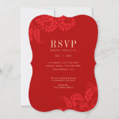 伝統的中国の結婚招待状 招待状 (裏面)