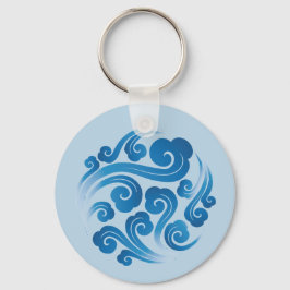 伝統的中国の雲 キーホルダー