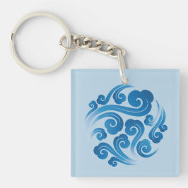 伝統的中国の雲 キーホルダー