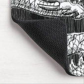 伝統的中国の龍の筆 マウスパッド (コーナー)