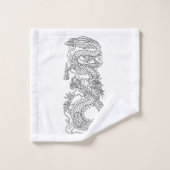 伝統的中国の龍 バスタオルセット (ウォッシュタオル)