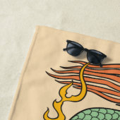 伝統的中国の龍 ビーチタオル (インサイチュ)