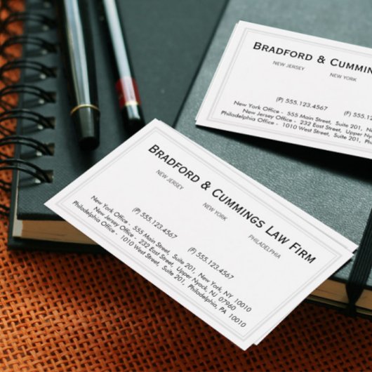 伝統的企業のヴィンテージプロフェッショナル 名刺