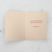 伝統的信じクリスマス・アートスタイル シーズンカード (内部)