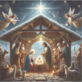 伝統的出生シーン シール (正面)