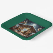 伝統的出生シーン ペーパープレート (傾斜あり)