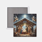 伝統的出生シーン マグネット (正面/裏面)
