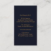 伝統的医学 名刺 (裏面)