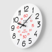 伝統的学時の教室時計を教える ラージ壁時計 (傾斜)