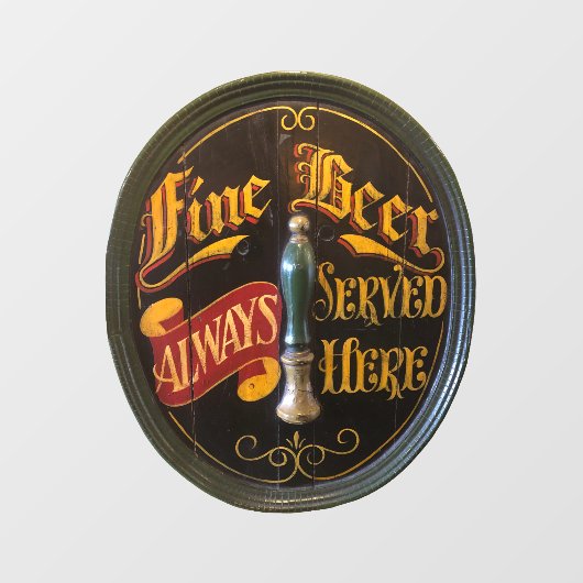 伝統的実在エールまたはビアパブバー ウィンドウサイン (シート)