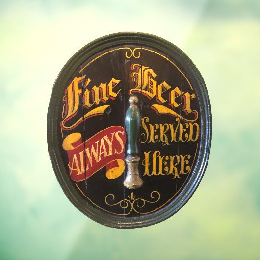 伝統的実在エールまたはビアパブバー ウィンドウサイン (シート3)