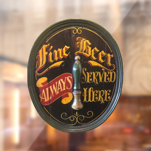 伝統的実在エールまたはビアパブバー ウィンドウサイン (シート2)