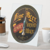 伝統的実在エールまたはビアパブバー 台座サイン (インサイチュ)