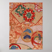 伝統的布日本のデザインポスター ポスター (正面)