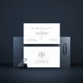 伝統的弁護士スケール透かし 名刺