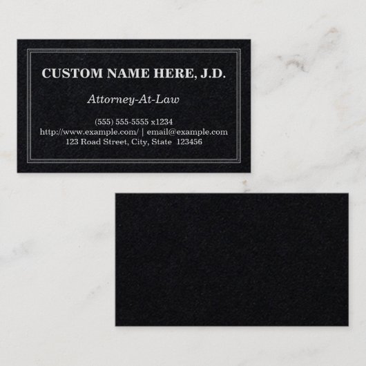 伝統的弁護士名刺 名刺 (正面/裏面)