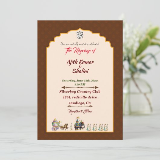 伝統的招待状 (スタンド正面)