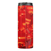 伝統的新しい飾用の赤中国のいランタン タンブラー (裏面)