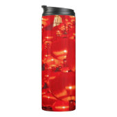 伝統的新しい飾用の赤中国のいランタン タンブラー (回転右)