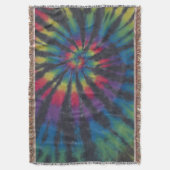 伝統的旋回すストライプる スローブランケット (正面縦)