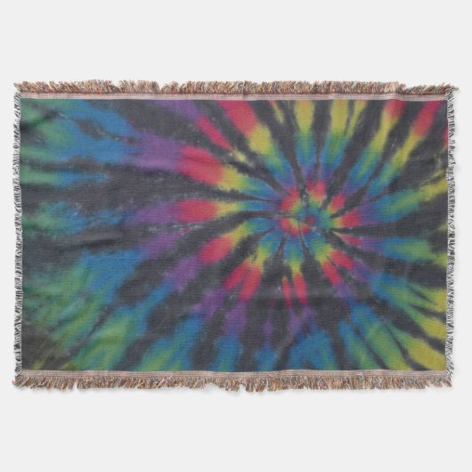 伝統的旋回すストライプる スローブランケット (正面)