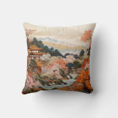 伝統的日本のタペストリーエレガントデザイン クッション (裏面)