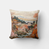 伝統的日本のタペストリーエレガントデザイン クッション (正面)