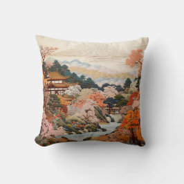 伝統的日本のタペストリーエレガントデザイン クッション