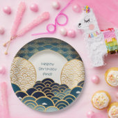 伝統的日本のデザイン- パーソナライズされた ペーパープレート (パーティー)